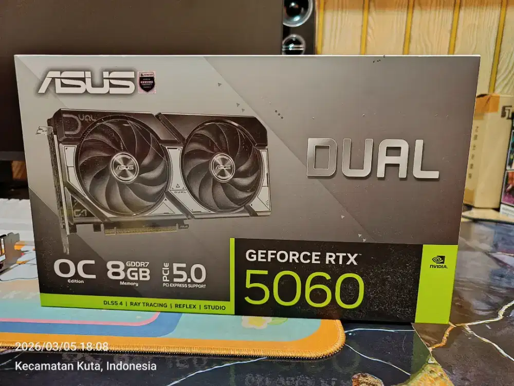 VGA ASUS RTX 5060 8Gb. DDR7. MULUS NORMAL JAYA.