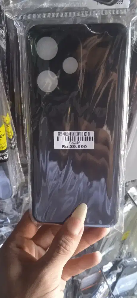 CASE MACARON BLACK INFINIX HOT 30I ATLANTIS DASYAT