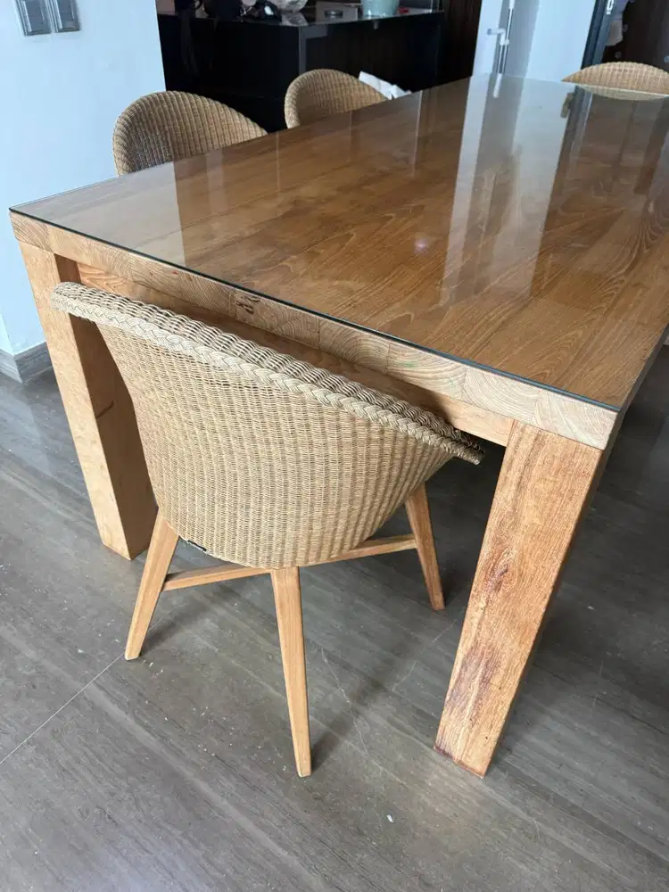 Kursi Rotan / Rottan Wooden Chairs