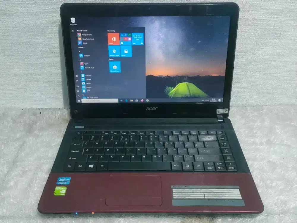 Laptop Acer Core i7 SSD 256 GB