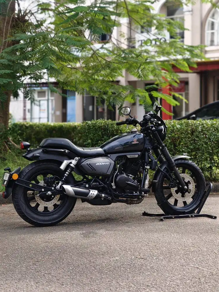 KM 4K AJA! BENELLI MOTOBI 200 EVO 2024 BLACK PAJAK ON SIAP SANTAI