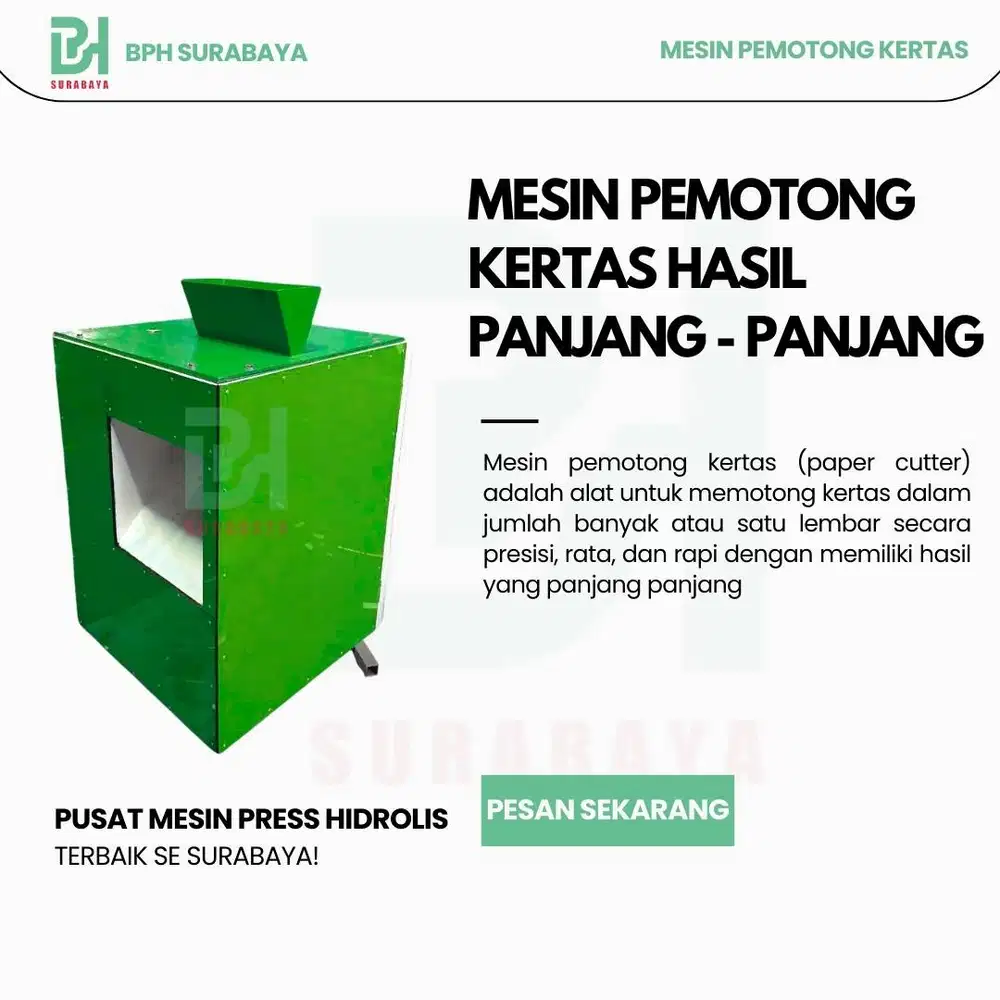 MESIN PENGHANCUR KERTAS HASIL PANJANG PANJANG