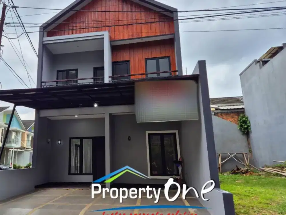 Lt105 Lb148 Kt4 Km2  SHM On Hand  2 lantai  Hoek  Rumah Baru Minimalis Skandinavian dibngun dari Kavling  Listrik 2200W Air Tanah  Toren 750L  Ready p