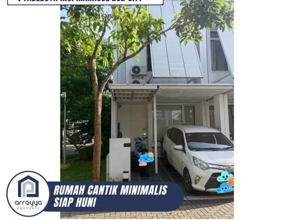 DIJUAL RUMAH CANTIK MINIMALIS FULL FURNISH DI TABEBUYA BSD CITY (ENB272)