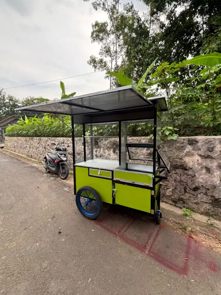 Jual gerobak besi dan kayu murah (COD)