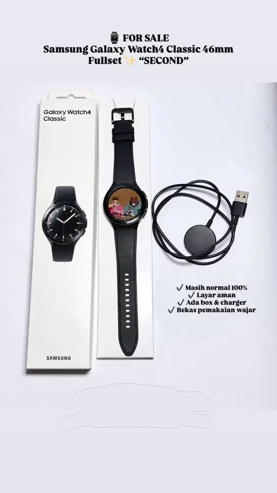 Samsung Galaxy Watch4 Classic 46mm Fullset “SECOND”
