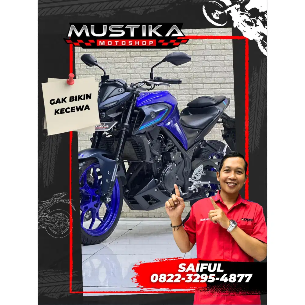 Odo 10rb Istimewa!!Yamaha MT25 Naked 2024 Plat Jatim Mulus-Mustika