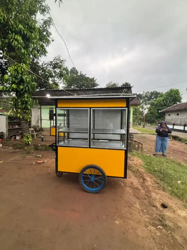 Jual gerobak besi dan kayu murah (COD)