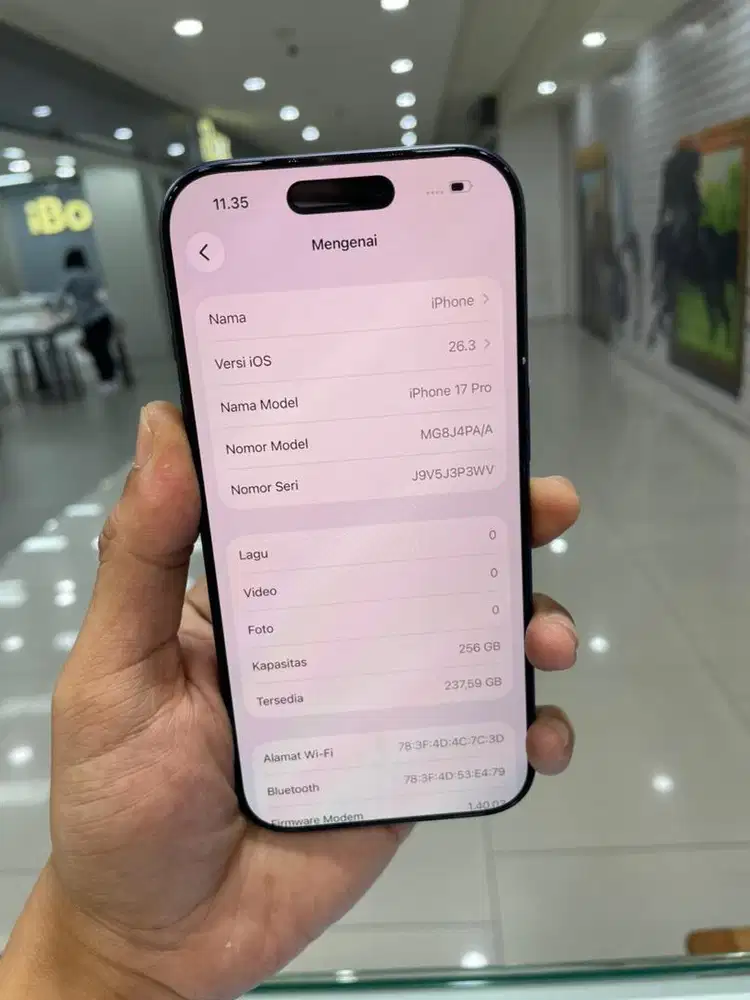 iphone 17 pro 256 blue resmi ibox