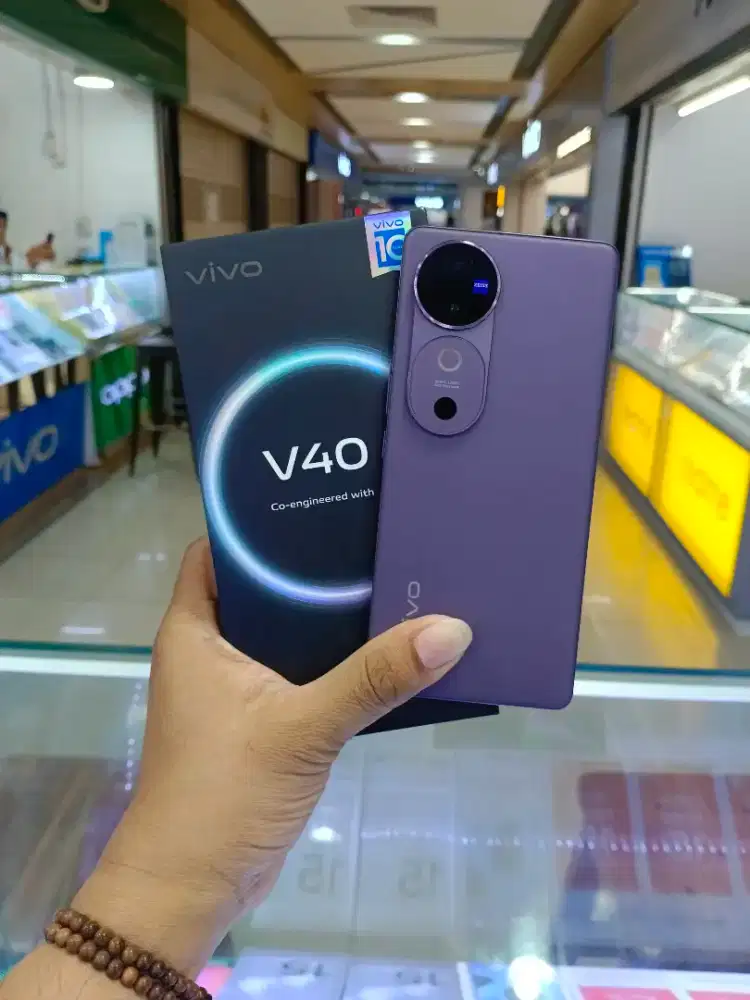 Vivo V40 5G 12/256 Purple Super Duper Like New 100% Garansi Resmi Vivo