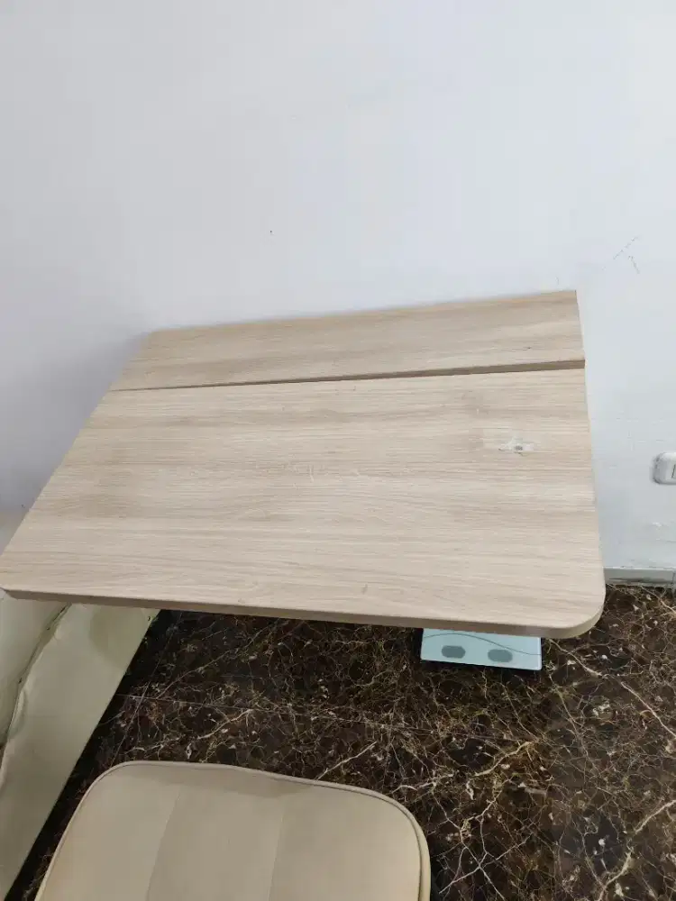 Preloved meja makan lipat portable