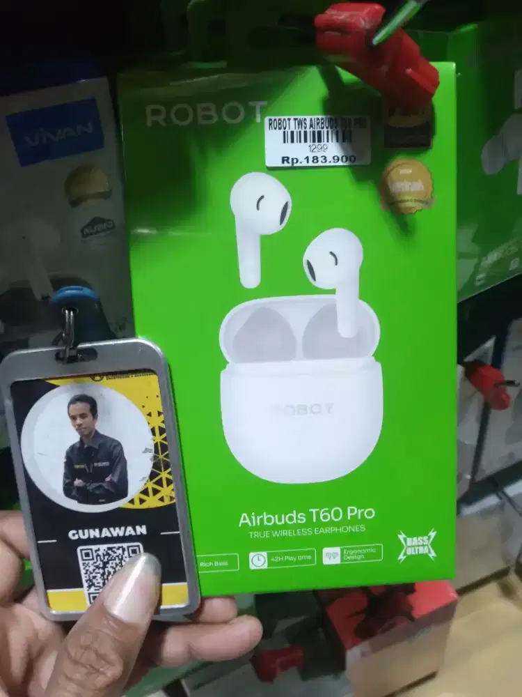 Headset BT ROBOT T60 PRO ATLANTIS DAHSYAT