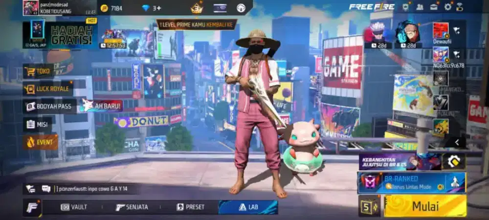 JUAL BELI AKUN FREE FIRE TER JAMIN AMAN 100%