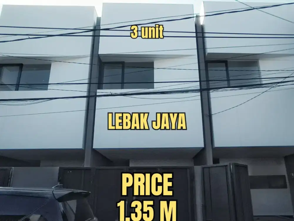 ‼️JUAL CEPAT, READY 3 UNIT BARU‼️ RUMAH LEBAK KENJERAN MODERN MINIMALIS 2 LANTAI