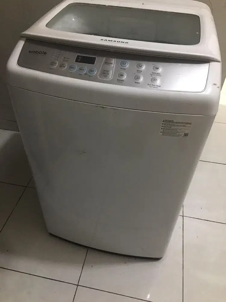 mesin cuci samsung top loading  8 kg