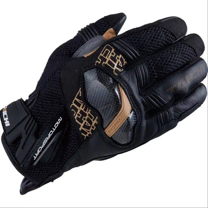 Sarung Tangan Motor RS Taichi RST448 Armed Mesh Glove Black Gold