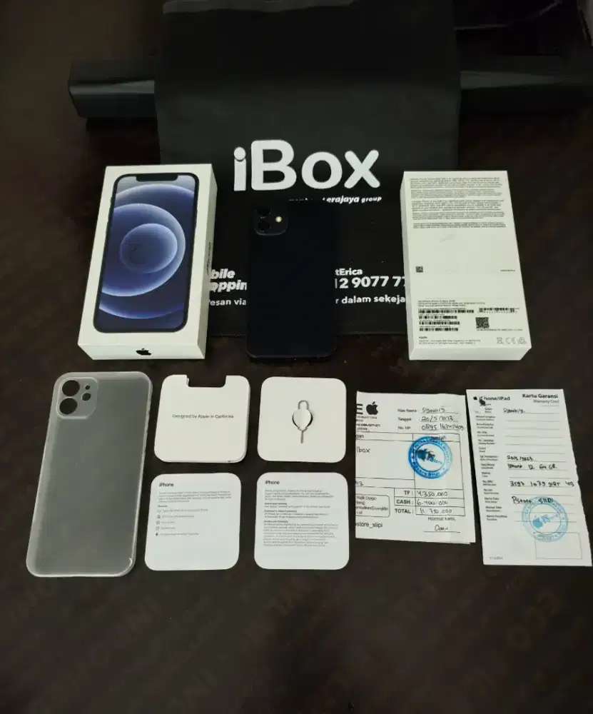 Iphone 12 64gb IBOX Resmi Fullset normal original