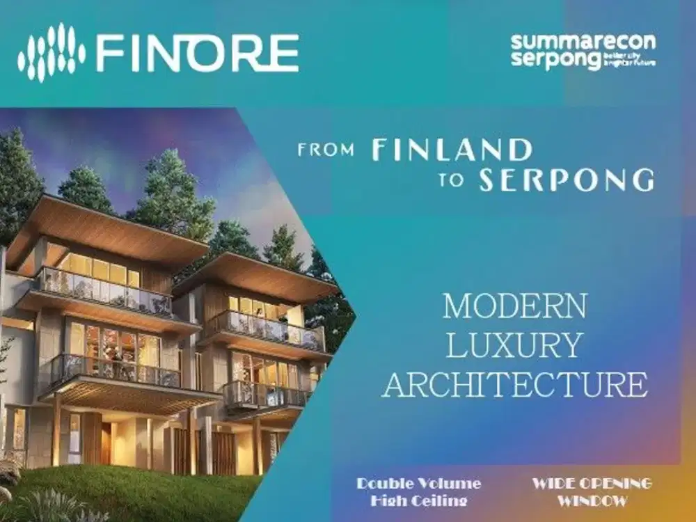 Desain Modern, Lokasi Paling Dicari Finore Gading Serpong By Summarecon Kawasan Eksclusif