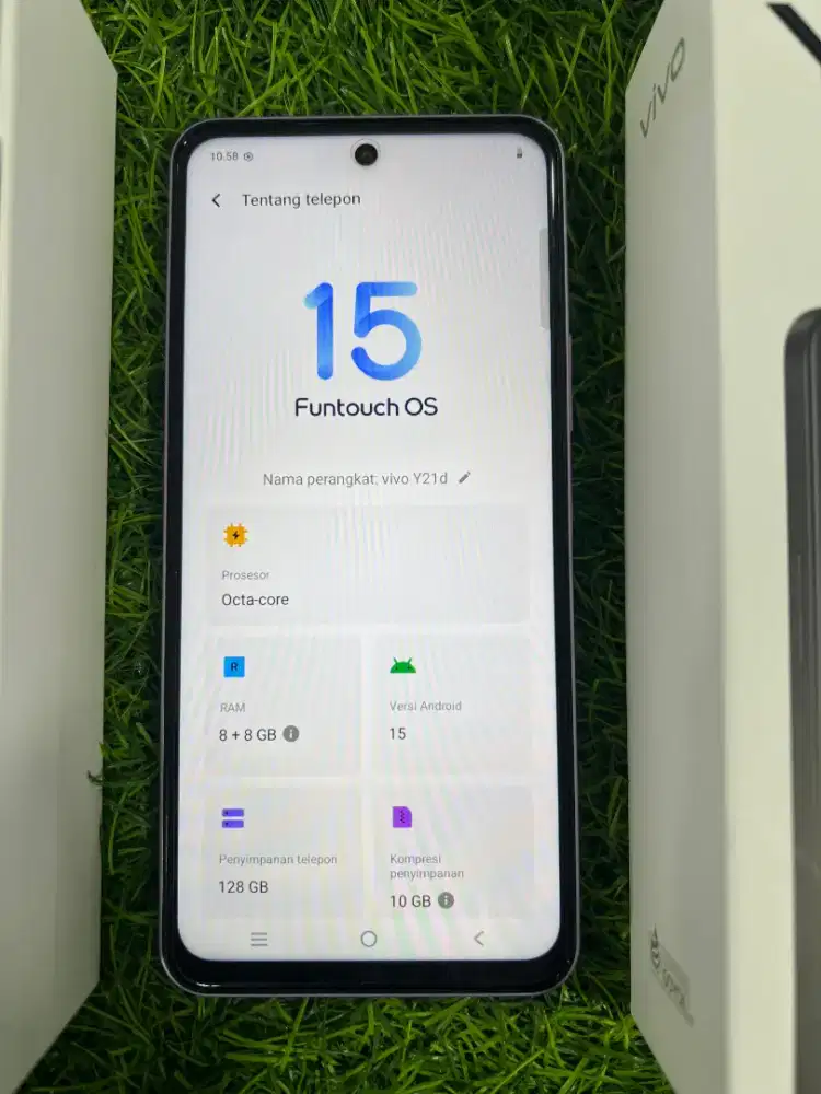 vivo y21D fullset perfect