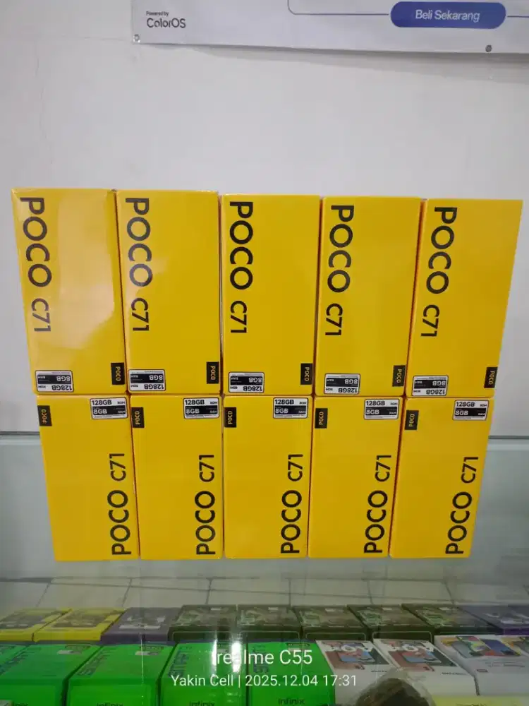 Poco C71 4/128 GB Layar Cadas 6.88 120Hz Camera 32 MP Garansi Resmi