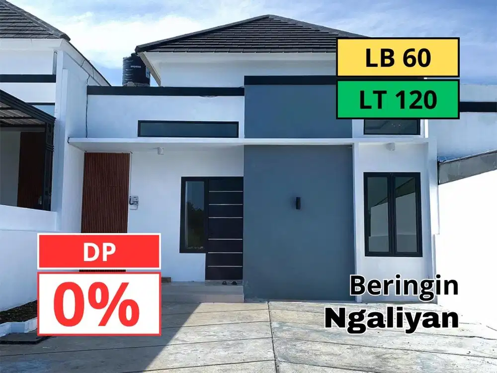 Rumah Beringin Ngaliyan DP 5 Juta All In atau DP 0%