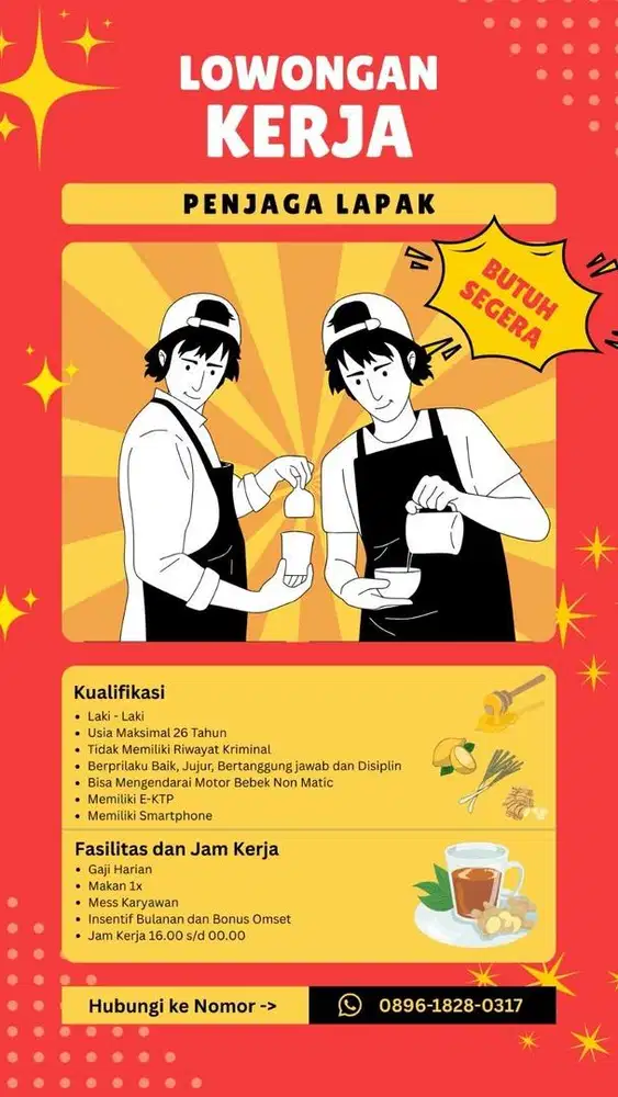 PENJAGA LAPAK SUSU JAHE