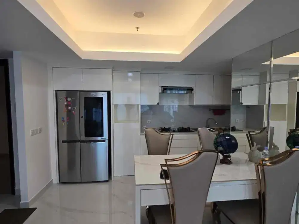 Jual Apartemen Kensington Full Furnish Lt 16 Hadap Kolam Renang Nego