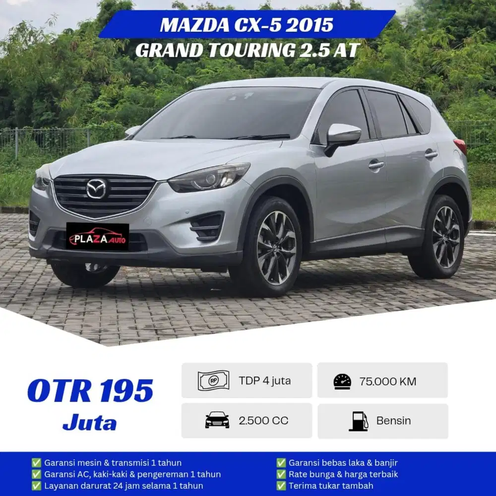 Mazda CX-5 2015
Grand Touring 2.5 Automatic
DP 1 Juta saja km rendah