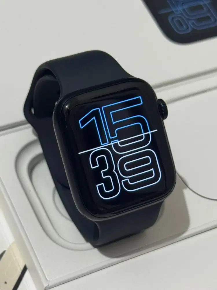 iBox Apple Watch SE Gen 3 44mm Midnight Fullset ID/A Garansi On 2027