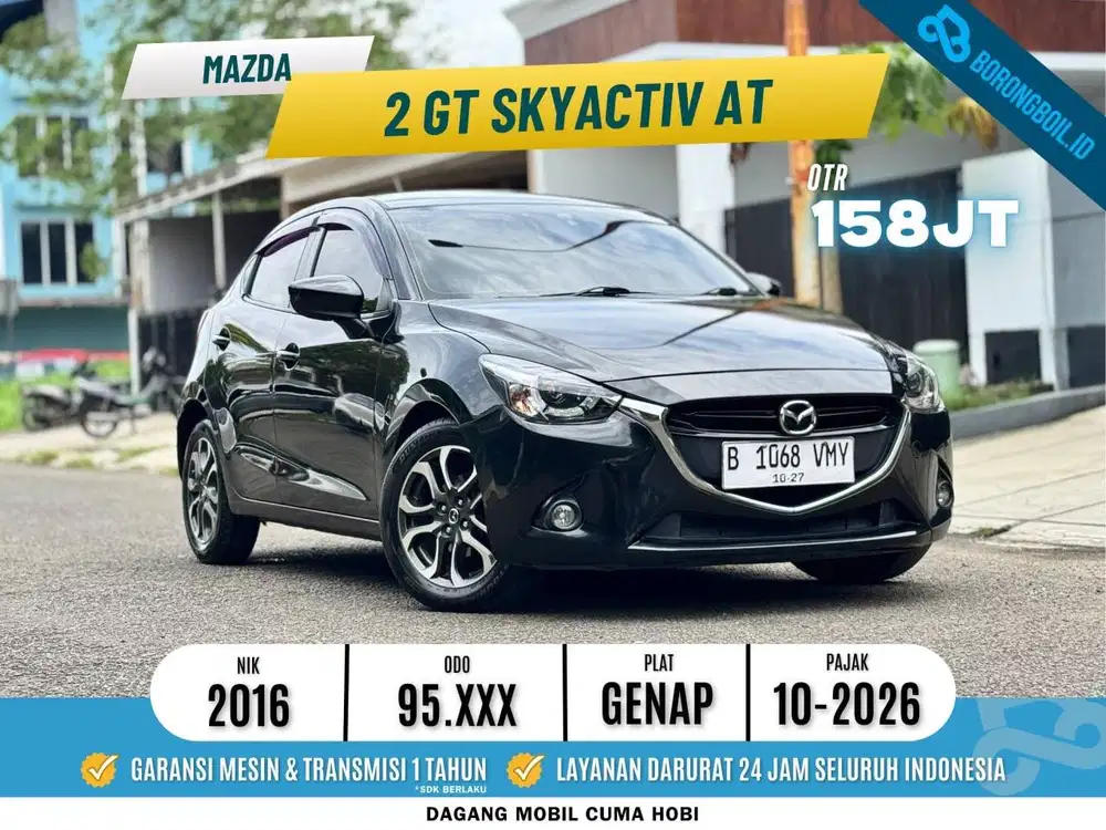 Mazda 2 GT Skyactiv AT 2015 Jet Black Mica