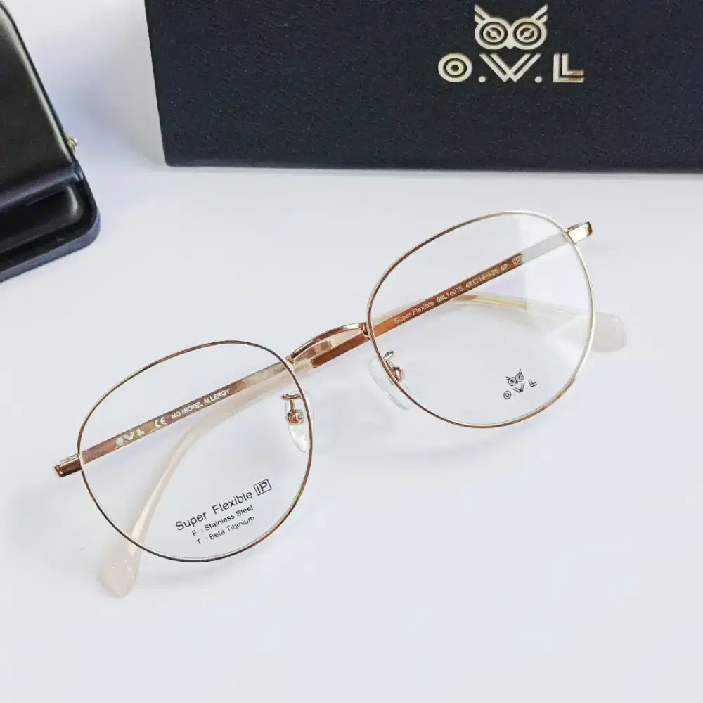Kacamata owl korea murah baru free gratis kacamara unguu