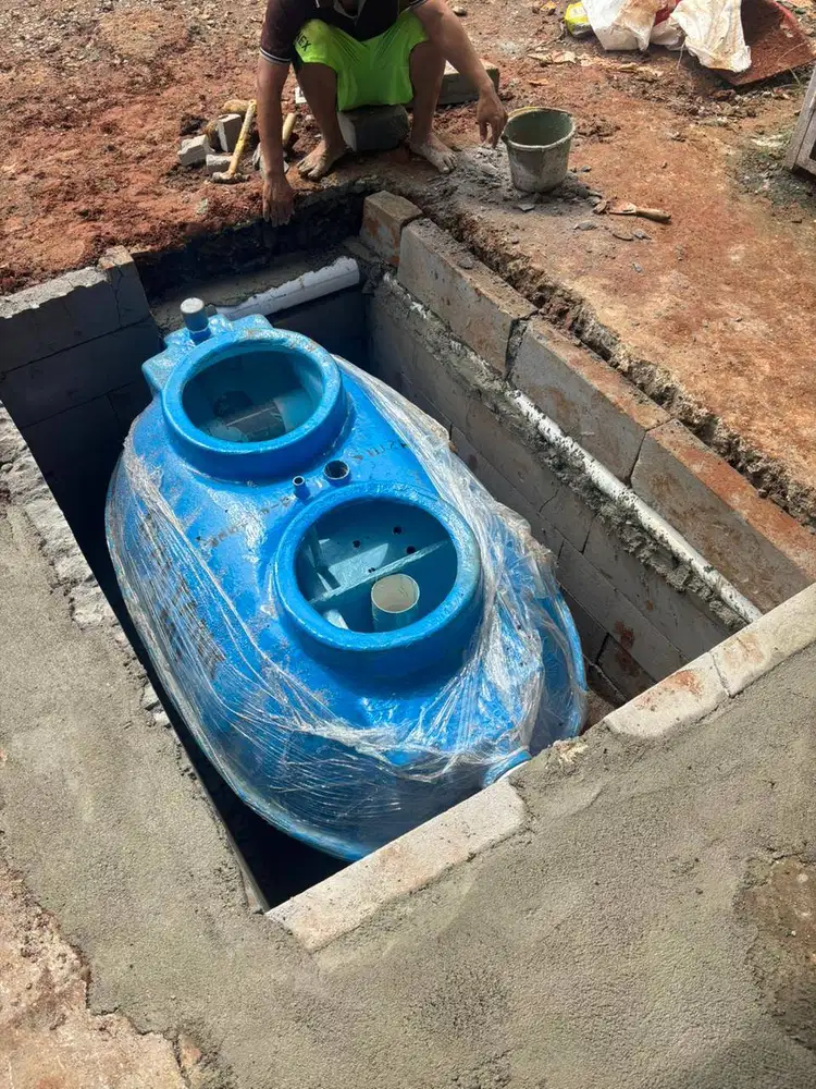 Tangki IPAL Fiberglass Dapur / IPAL Limbah Dapur 2000–6000 Liter