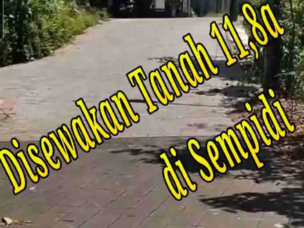 Disewakan Tanah 11,8a di Sempidi Badung Bali