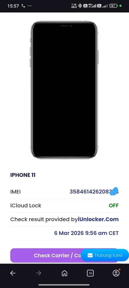 Iphone 11 64GB Mati Total Lengkap Dus Ex IBOX Face ID Icloud Aman