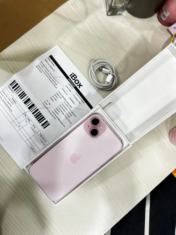 Iphone 15 plus 128 bh 100 cc 92 iBox garasi oktober 2026 like new