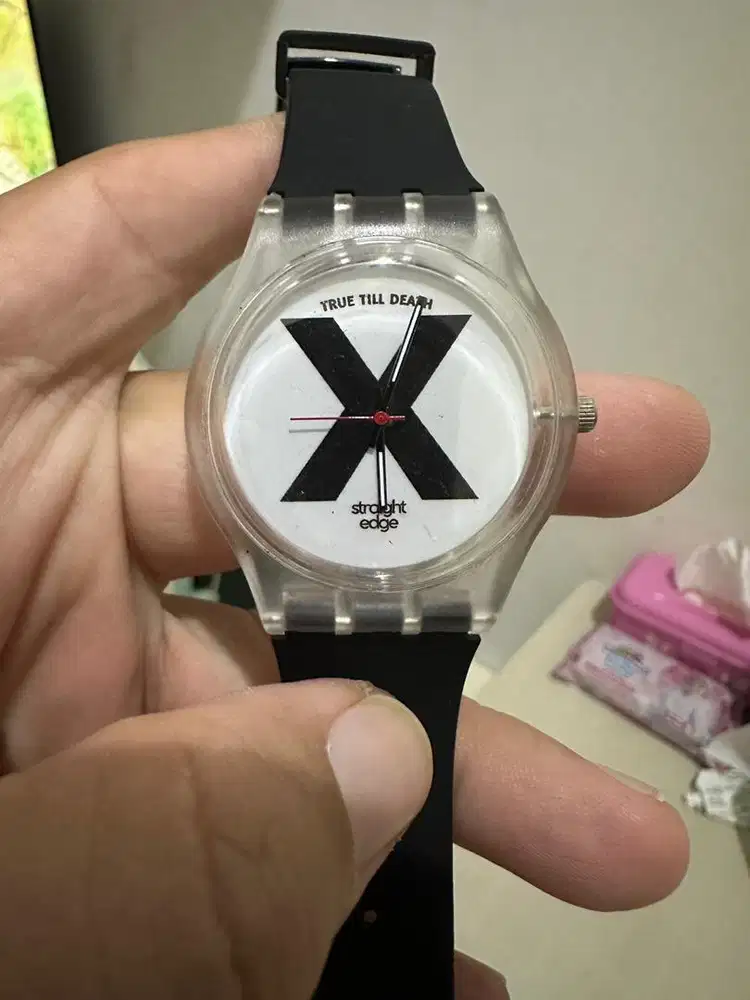 Jam sXe Straight Edge replika Swatch X material bagus