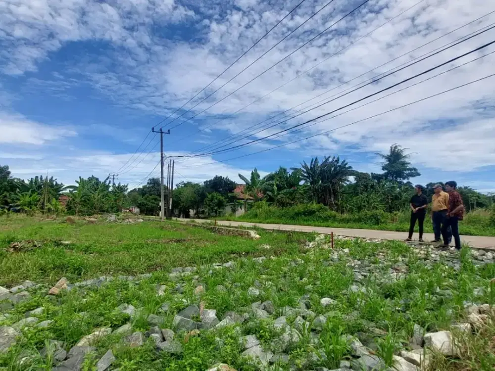 Bisa Cicilan Tanpa Bunga - Tanah SHM Cisauk Pinggir Jalan Dekat Tol Legok