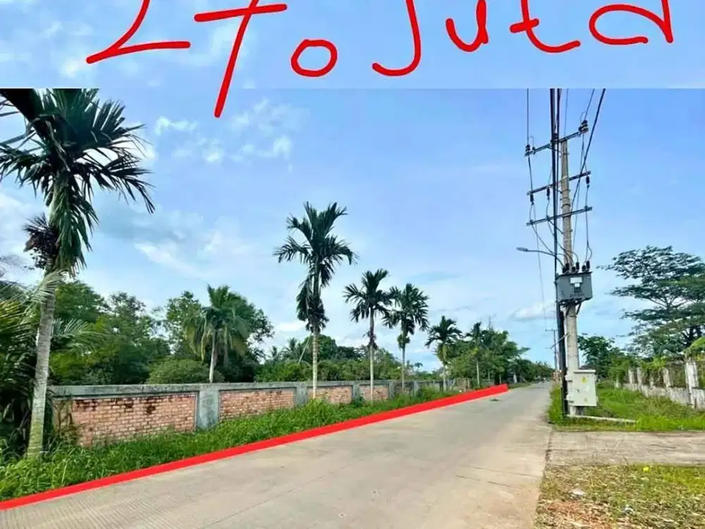 Tanah Cocok Bangun Ruko dan Rumah Hunian Kota Palembang