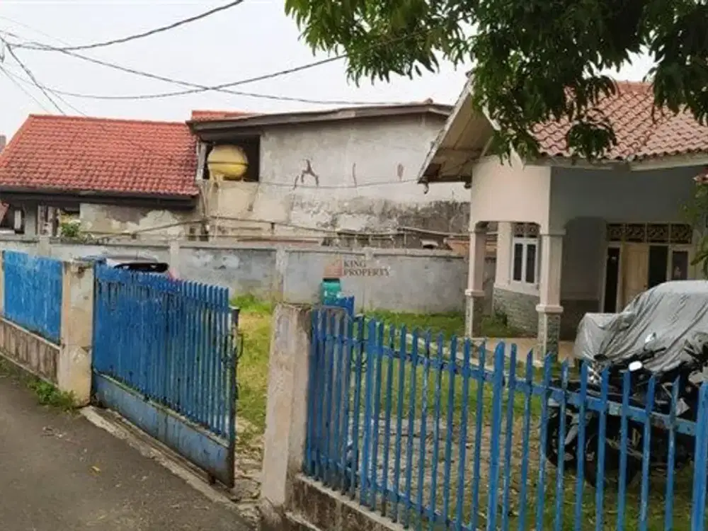 Dijual Tanah 474 m² Bonus Rumah 4 Kamar – Kramat Jati, Hadap Utara View Taman, Dekat Tol Jagorawi & Pasar Induk