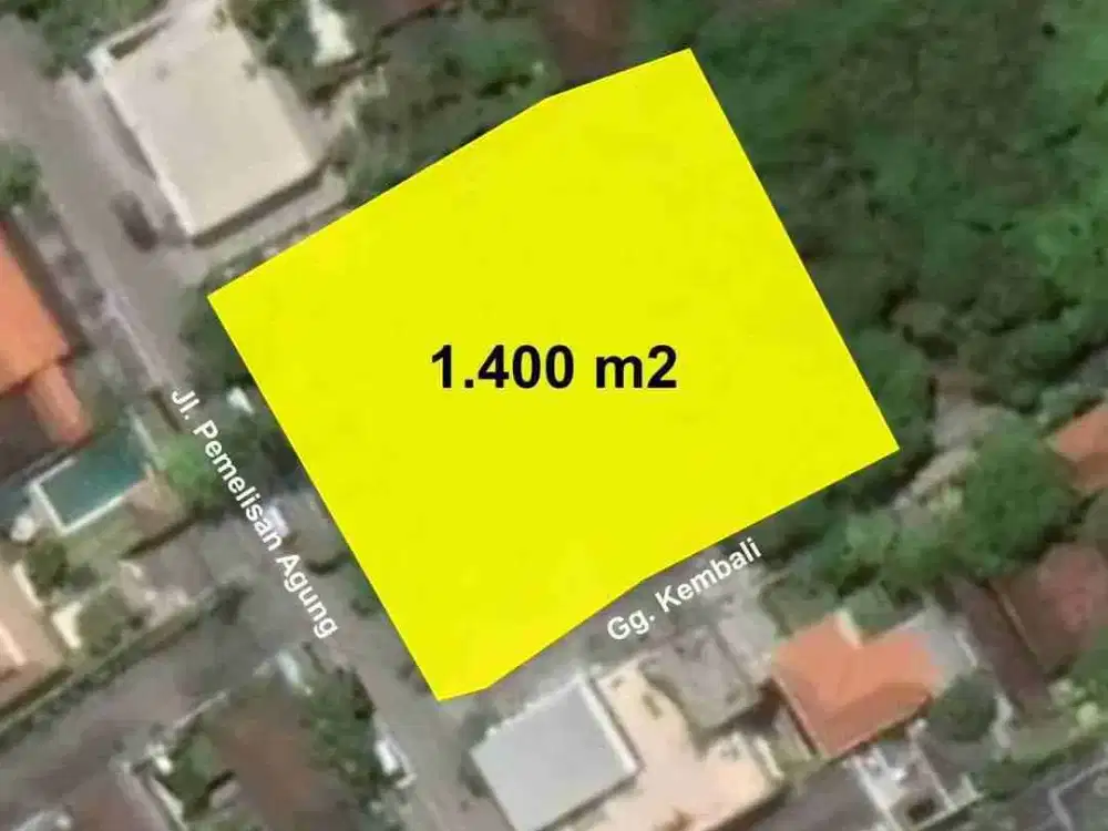 jl. utama pemelisan pantai berawa Canggu!! 14 are tanah di jual