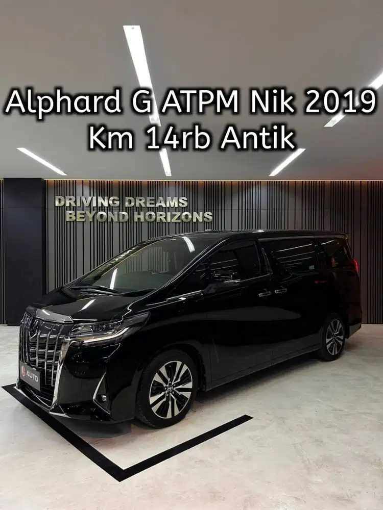 Toyota Alphard 2.5 G ATPM 2019 Hitam Km14rb B2275PKM