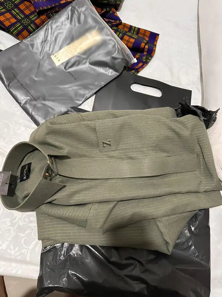 jual gamis / jubah zaafer ( kazem) size L warna mossegreen