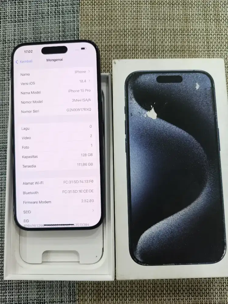 iPhone 15 pro 128gb ex ibox