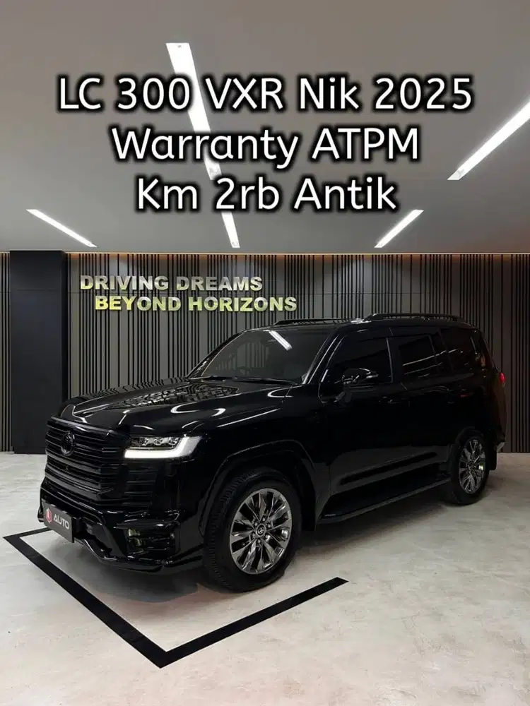 Toyota Land Cruiser LC300 VXR 2025 LC Hitam Km2rb B88NMH