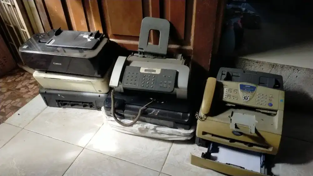 Barang rongsok mesin fax dan printer