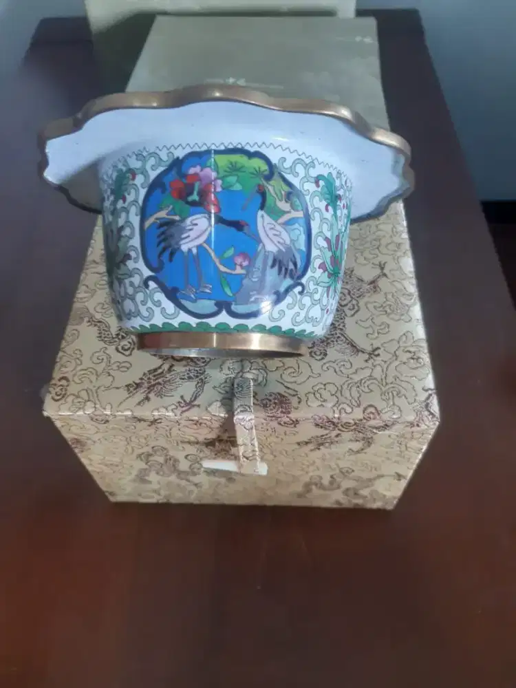 Tempat wangi2an Cloisonne sepasang