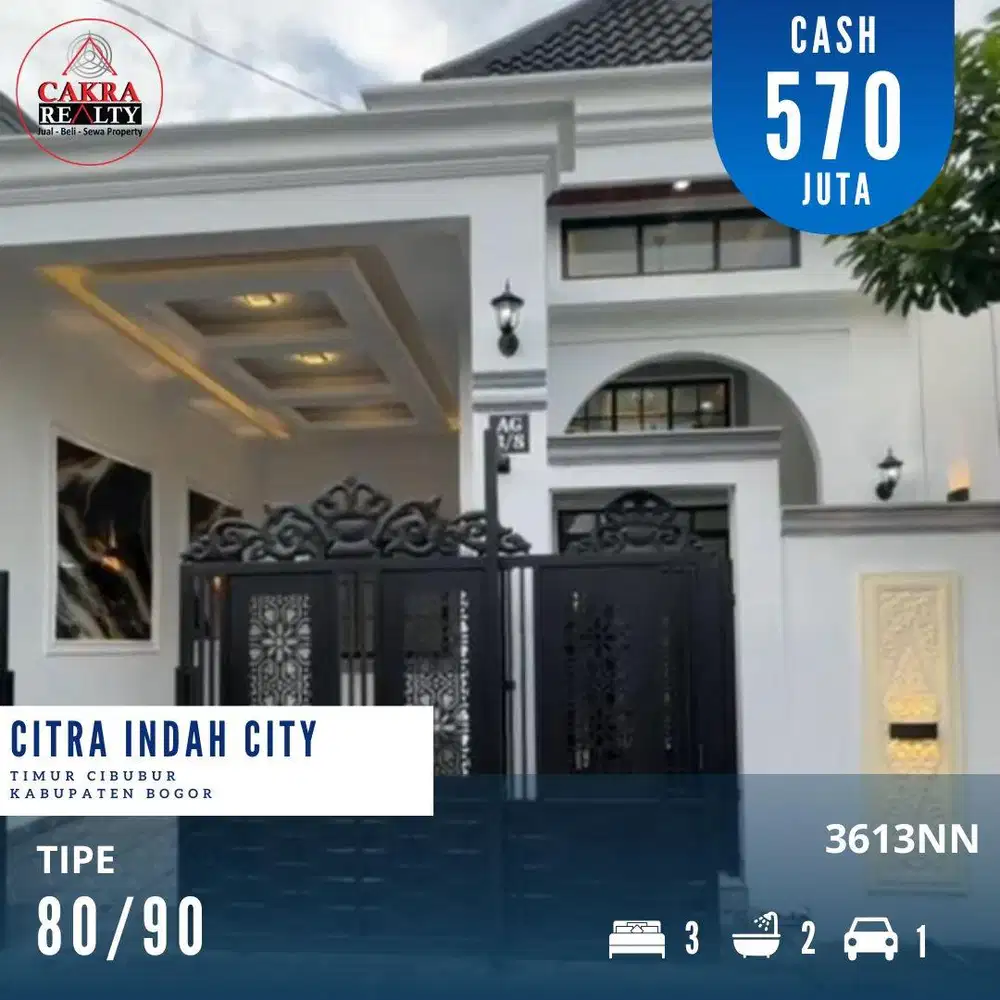 Rumah minimalis siap huni di citra indah city