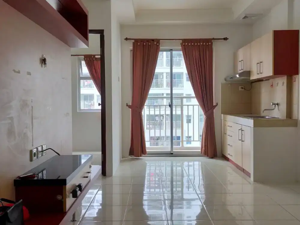 2 kamar kosongan 2AC,kitchen set lt rendah Apt.Mediterania garden res 2