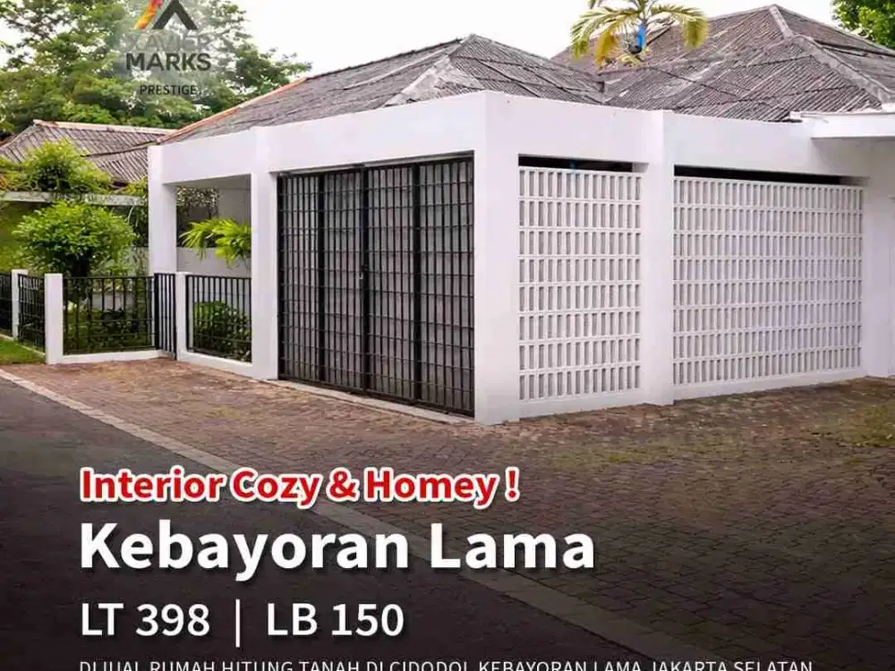 DIJUAL – RUMAH HITUNG TANAH CIDODOL KEBAYORAN LAMA

 Detail Properti:
• Sertifikat Hak Milik (SHM)
• Luas Tanah 398 m²
• Luas Bangunan ±150 m²
• Lebar Muka 18 m
• Panjang 22 m
• Hadap Timur
• 3+1 Kamar Tidur
• 2+1 Kamar Mandi
• Carport 4 Mobil
• Garasi 2
