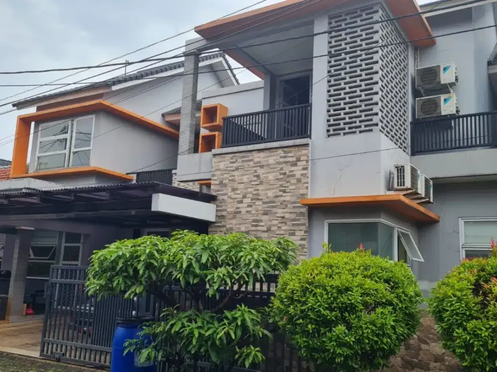 Rumah Modern Mewah 2 Kavling Kemang Pratama Bekasi Siap Huni Fasilitas Lengkap Dalam Kawasan